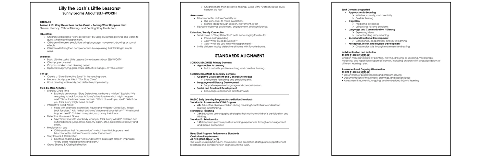 Little Lessons Teacher’s Manual