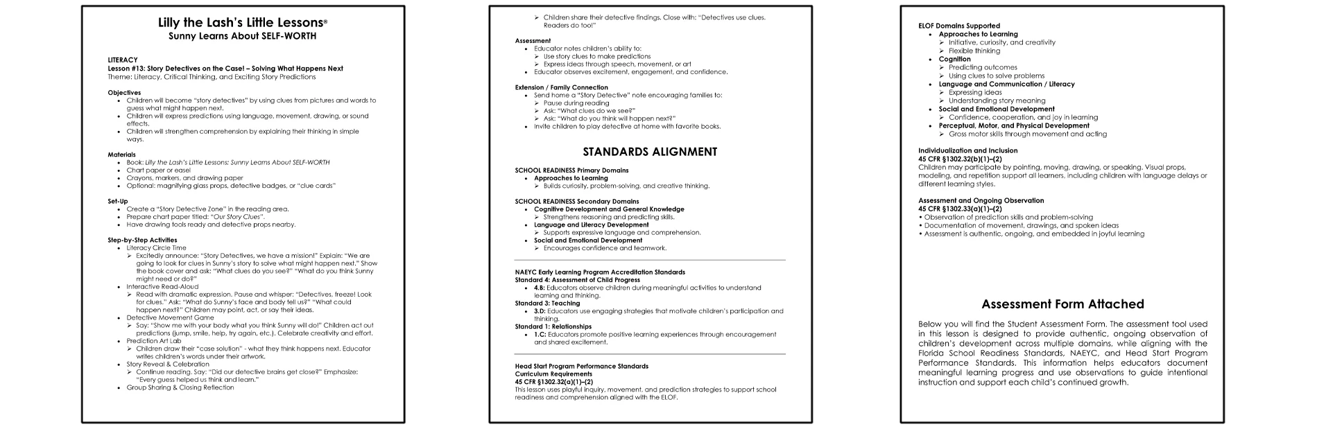 Little Lessons Teacher’s Manual